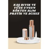 KAŞ BIYIK VE YÜZ EPİLASYON ALETİ VE TİTREŞİMLİ YÜZ TEMİZLEME MASAJ ALE
