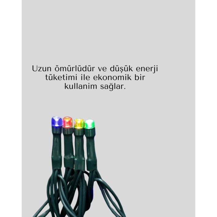 Noel ve Parti Dekorasyonu İçin 2x2 LED Perde Işık – 8 Fonksiyonlu
