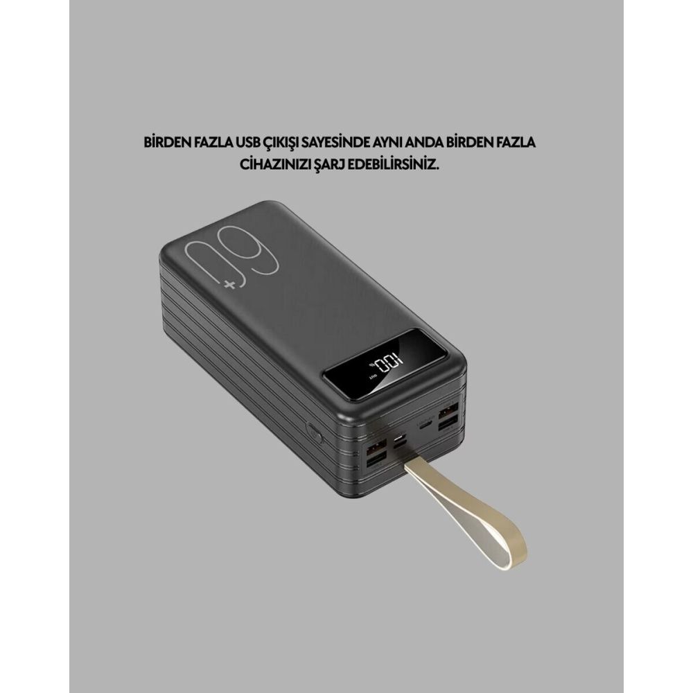 Tüm Cihazlara Uyumlu Çoklu Çıkışlı Powerbank