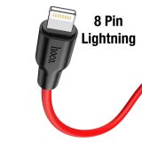 HOCO X21 Plus PD 20W Type-C to iPhone Lightning Silikon Hızlı Şarj ve 