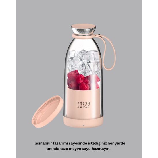 Çevre Dostu Cam Gövdeli Kablosuz Smoothie Blender