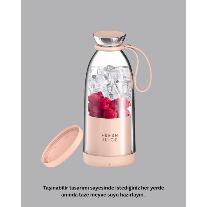 Çevre Dostu Cam Gövdeli Kablosuz Smoothie Blender
