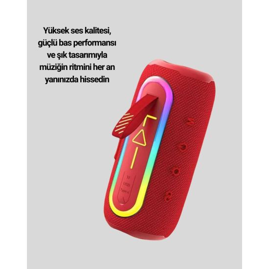 Yüksek Ses Kaliteli Kablosuz Hoparlör LED Işıklı