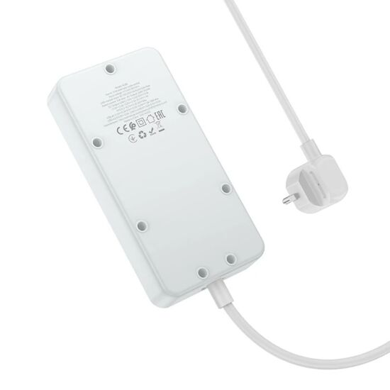 AC8A 2500W 3 Priz + 3 USB + 30W Type-C Multifonksiyonel Priz Çoğaltıcı