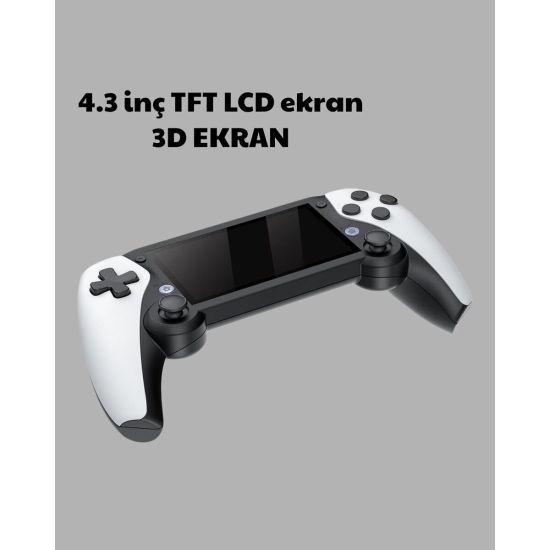 3D Ekranlı Mini Oyun Konsolu + Multimedya