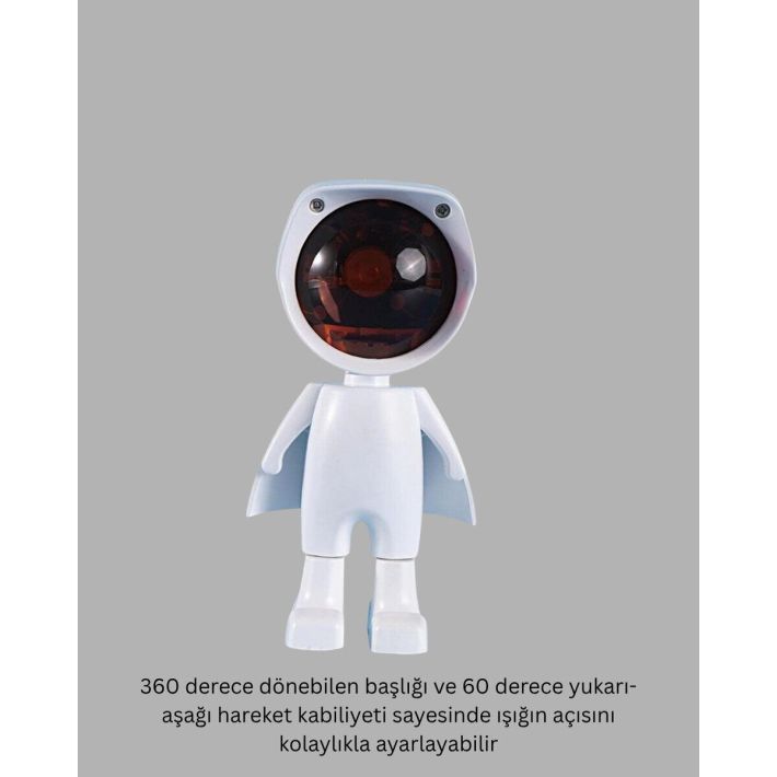 Gün Batımı Projektör Lamba Astronot Görünümlü Dekoratif Masa Lambası