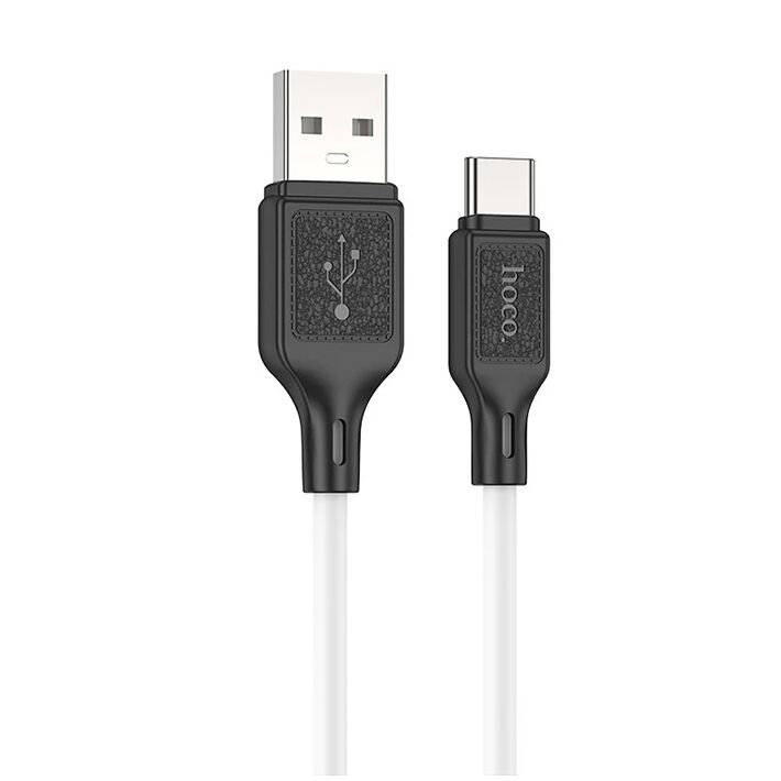 HOCO X90 USB to Type-C 3A Silikon Hızlı Şarj ve Data Kablosu