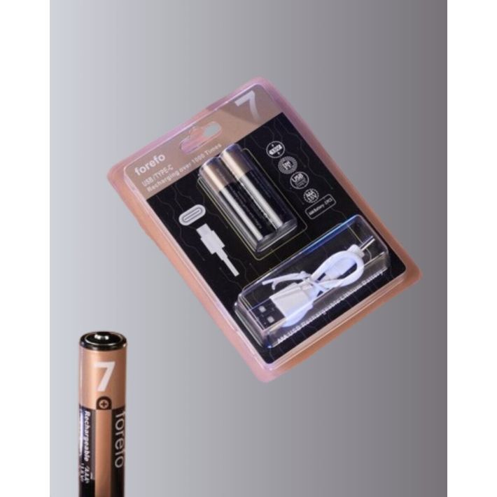 1.5V AA Şarjlı Lityum Pil | 1000+ Kez Şarj Edilebilir | Hızlı Type-C Ş