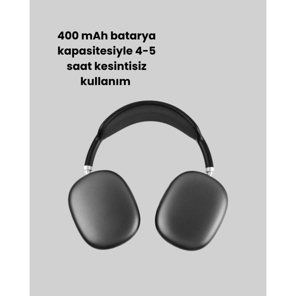 Kulak Üstü Kablosuz Bluetooth Kulaklık Yumuşak Süngerli SD Kart Girişl