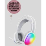 RGB Işıklı Yüksek Ses Kaliteli Kablosuz Kulak Üstü Bluetooth Kulaklık