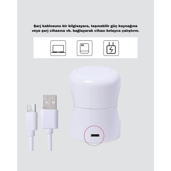 USB Bağlantılı Tırnak Kurutucu – Bilgisayar ve Powerbank ile Uyumlu