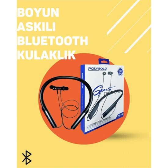 Polygold PG-100 Boyun Askılı Kablosuz Kulaklık – 200 Saat Bekleme Süre