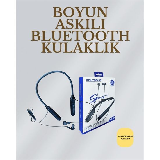 Uzun Süreli Kullanım İçin – Kablosuz Boyun Bantlı Kulaklık 50 Saat Bat
