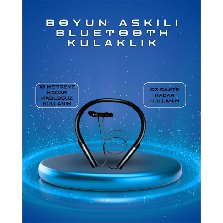 Polygold PG-100 Bluetooth 5.0 Boyun Bantlı Kulaklık – 50 Saat Konuşma 