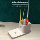 ALLY Kablosuz sarj Göz Korumali Portatif Led Masa Lambasi Kalemlik