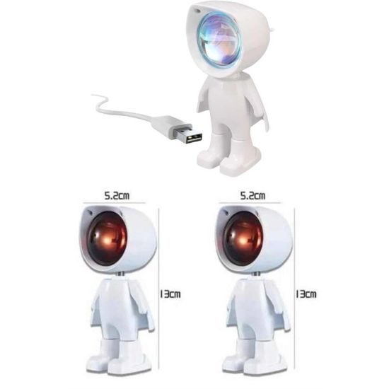 Projeksiyon Güneş Lambası Astronot Gün Batımı Projektör LED Işıklı