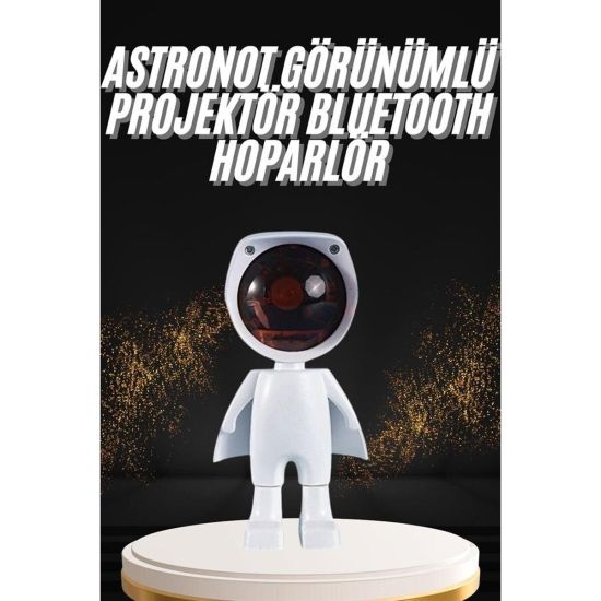 180 Derece Dönebilen Astronot Masa ve Gece Lambası Projektör