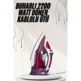 Seramik Tabanlı Kırmızı 2200 Watt Şok Buharlı Ütü