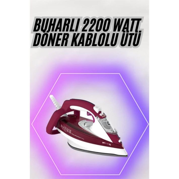 2200W Seramik Kaplama Estetik Tasarımı 360 Derece Dönebilir Kablosu