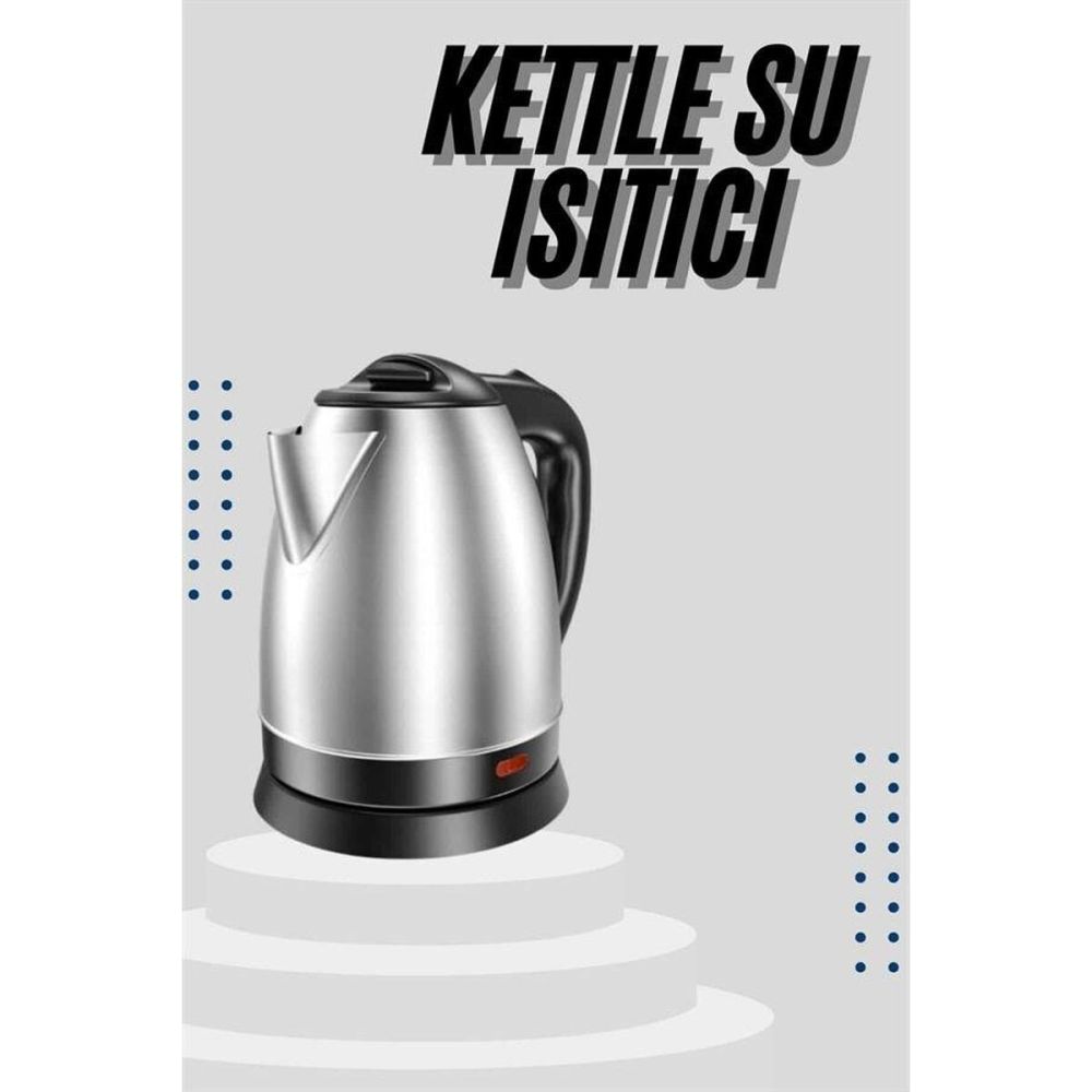 Kettle C F Tipi 220-240V Paslanmaz Çelik Elektrik Kablolu Otomatik Kap