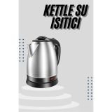Kettle Su Isıtıcı C F Priz Uyumlu 220 - 240 V Paslanmaz Çelik Kablolu