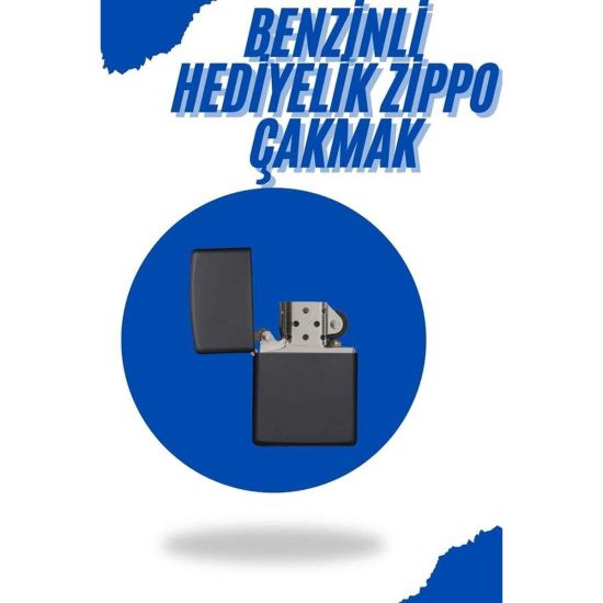 Hediyelik Zarif Model Siyah Benzinli Çakmak
