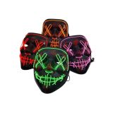 Hallowen Parti Maskesi Neon Led Işıklı Maske 3 Modlu Cadılar Bayramı M