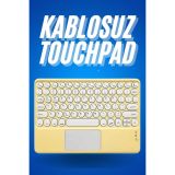 Bluetooth Touchpad Klavye 10.9 inch Kablosuz Wifi Q Klavye Slim