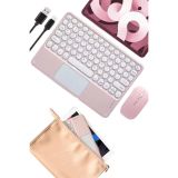 Bluetooth Touchpad Klavye 10.9 inch Kablosuz Wifi Q Klavye Slim
