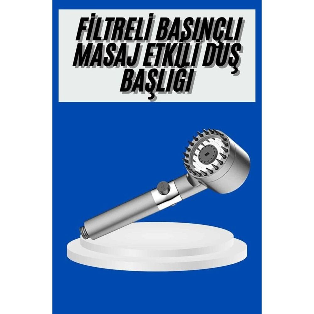 Duş Başlığı Profesyonel Masaj Başlıklı 3 Modlu Yeni Nesil Masaj Uçlu S