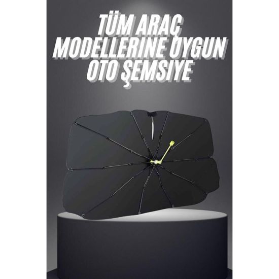 Yeni Nesil Tüm Araç Modellerine Uygun Oto Şemsiye Katlanabilir UV Işın