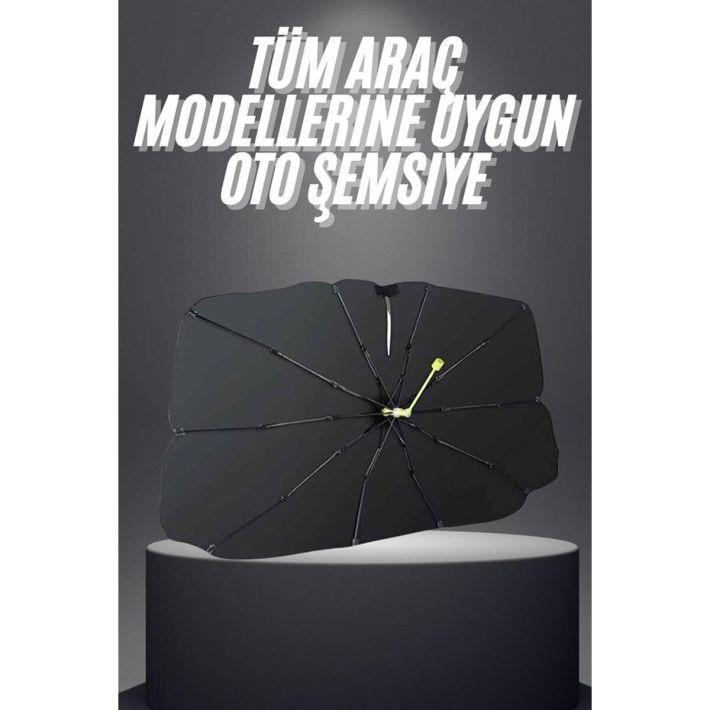 Yeni Nesil Tüm Araç Modellerine Uygun Oto Şemsiye Katlanabilir UV Işın