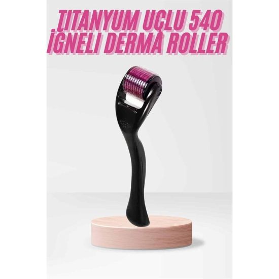 Dermaroller Titanyum 540 Iğneli 1 Mm Saç Kaş Sakal Serum Kullanıma Uyg