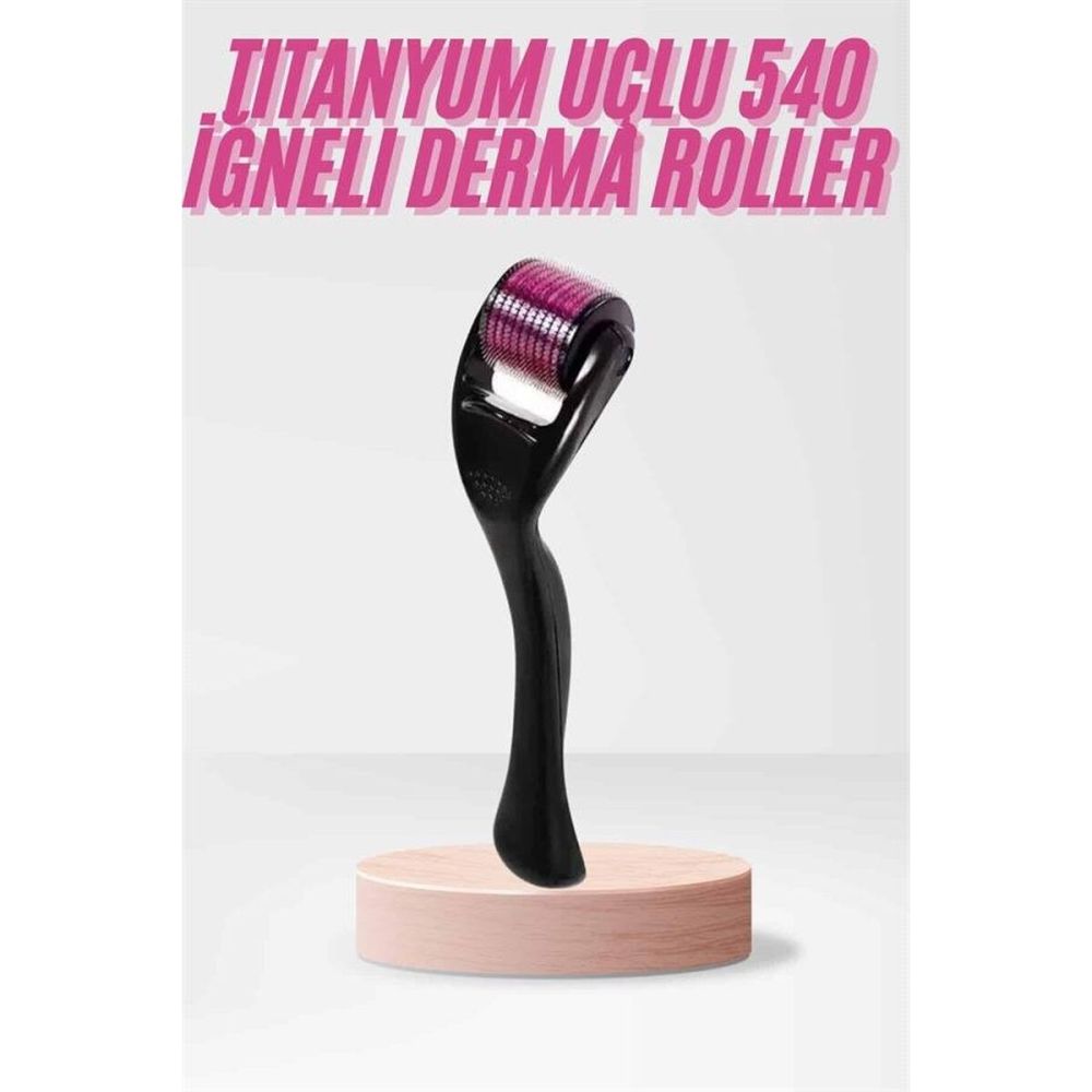 Dermaroller Titanyum 540 Iğneli 1 Mm Saç Kaş Sakal Serum Kullanıma Uyg
