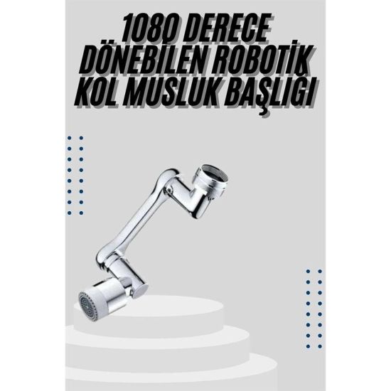 Mutfak Musluk Başlığı 1080 Derece Dönebilir Oynar Başlıklı Musluk Apar