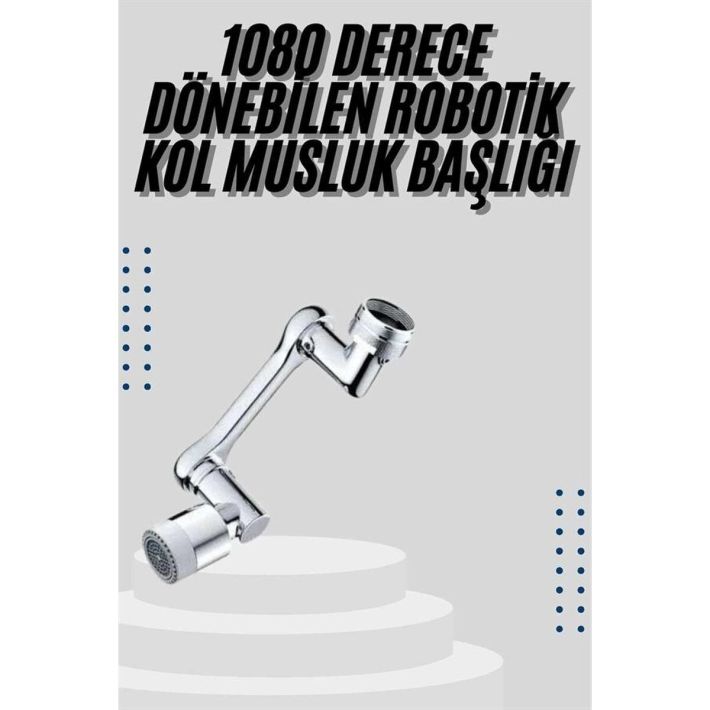 Mutfak Musluk Başlığı 1080 Derece Dönebilir Oynar Başlıklı Musluk Apar