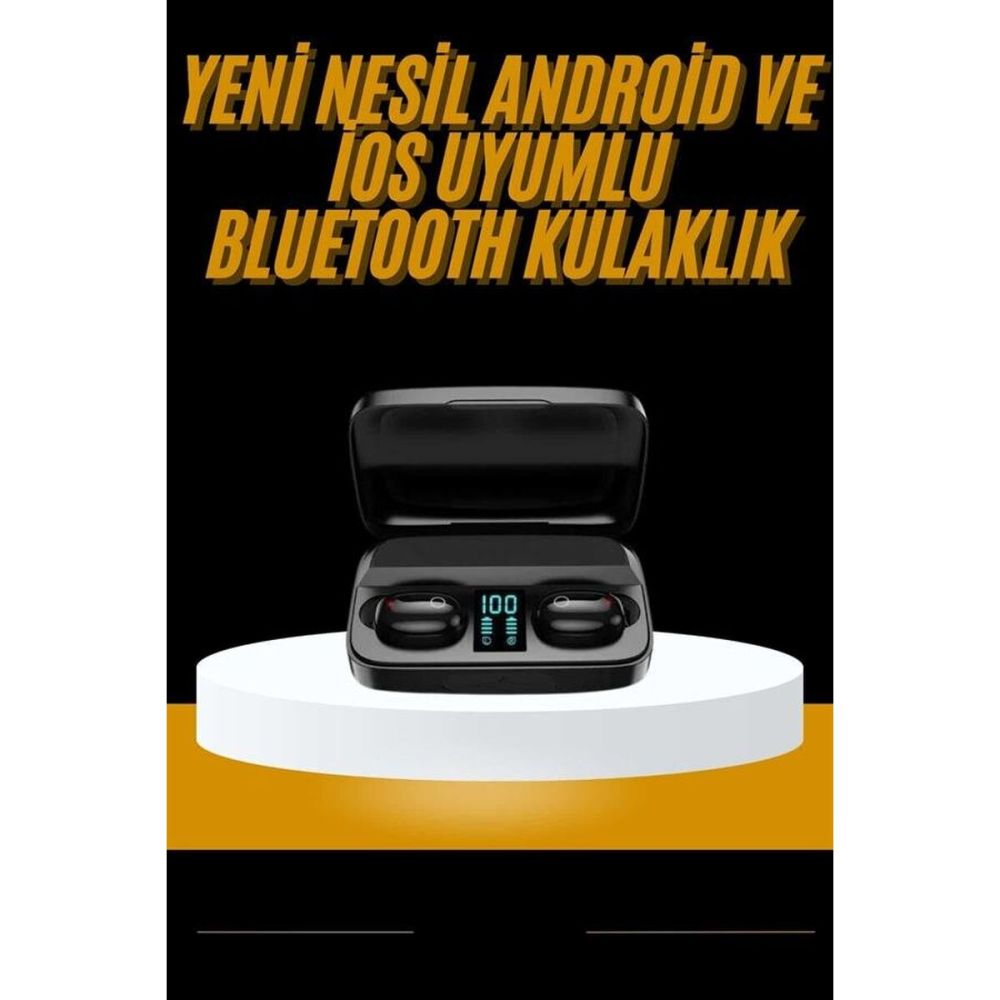 Kablosuz Dijital Göstergeli Çağrı Cevaplayabilen TWS 5.0 Bluetooth Kul