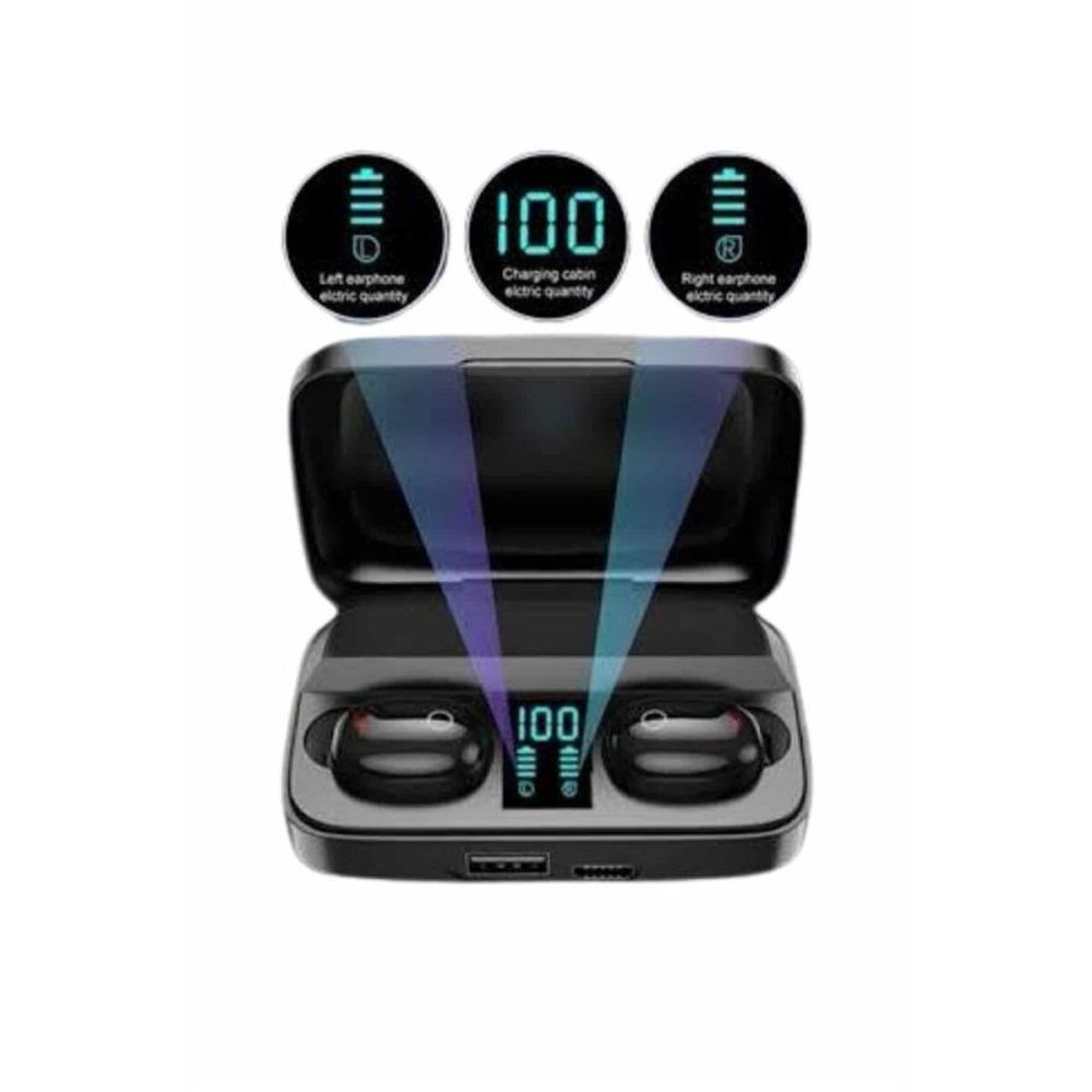 Kablosuz Dijital Göstergeli Çağrı Cevaplayabilen TWS 5.0 Bluetooth Kul