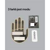 Yüksek Görünürlüklü Otomobil Jest Işığı – 3 Modlu LED Arka Cam Aksesua