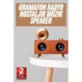 Gramafon Nostaljik Radyo Yüksek Ses Kalitesi USB TF Kart Aux
