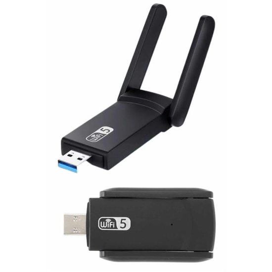 Wifi Adaptörü Bt5.0 Wifi 2'si Bir Arada Çift Bantlı Çift Anten