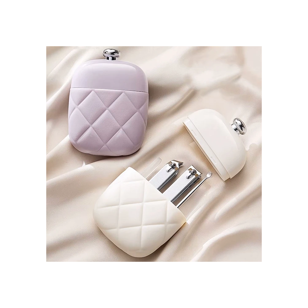 EZERE 4in1 Taşınabilir Tırnak Makası + Törpü + Kulak Kaşığı Bakım Seti