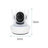 LED Aydınlatmalı 5 Antenli Motorlu 1080P Wifi Kamera Sensörlü