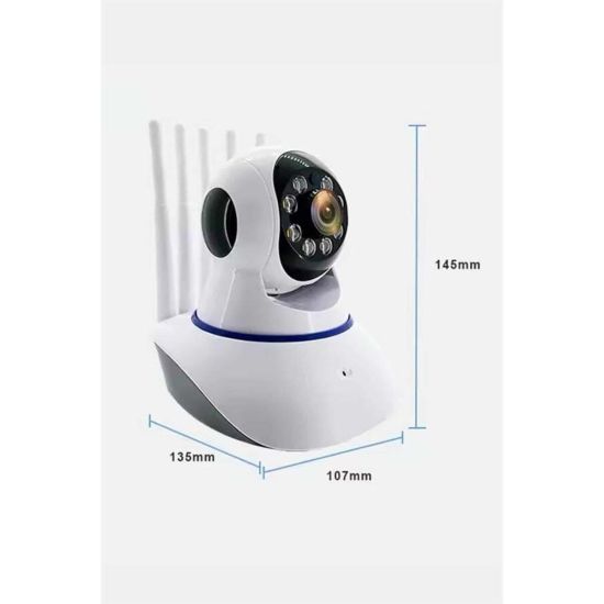 Akıllı Gece Görüşlü Sensörlü Wifi Kamera Telefondan Takip Edilebilir