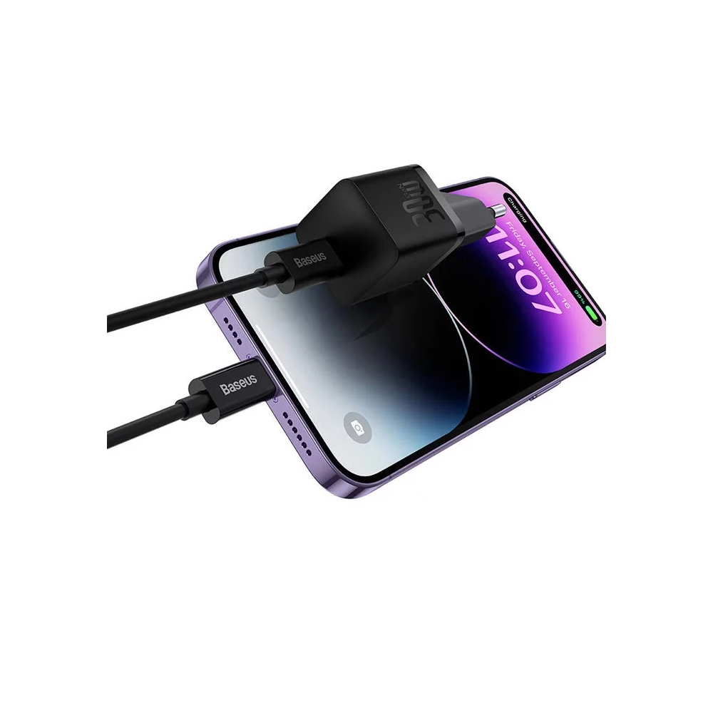 Baseus GaN5 Series 30W PD Ultra Hızlı Type-C Şarj Aleti Mini Adaptör