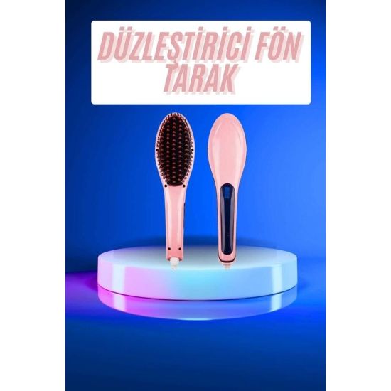 Dijital Ekranlı Seramik Saç Düzleştirici Tarak – 5 Kademeli Isı Ayarı 