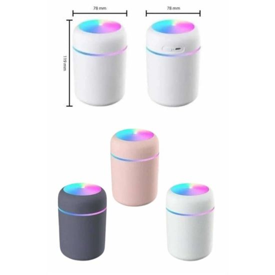 Rgb Işıklı Ulrasonik Ledli Hava Nemlendirici Buhar Makinesi Buhardanlı