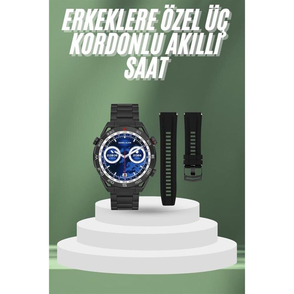 2025 Model Yuvarlak Ekran Android ve İOS Uyumlu GPS Takibi Yapabilen A
