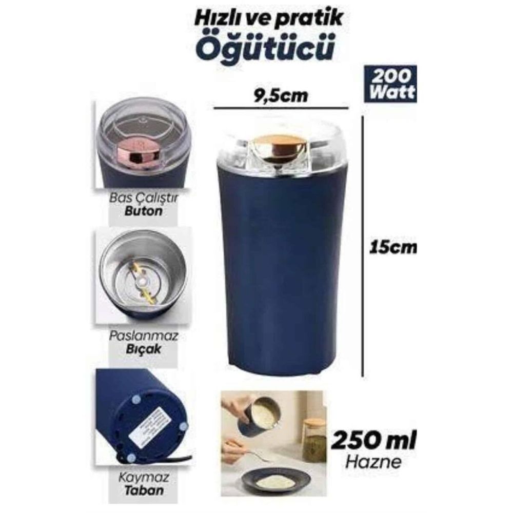 Yeni Nesil Kahve ve Baharat Öğütücü Paslanmaz Çelik Kahve Değirmeni