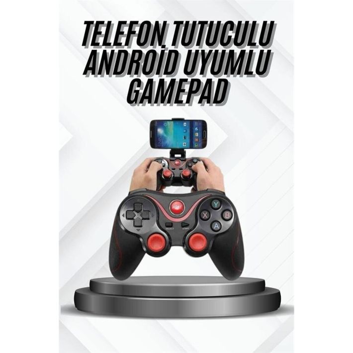 Joystik Gamepad Bluetooth Telefon Tutucu Oyun Kolu Telefon Android Uyu